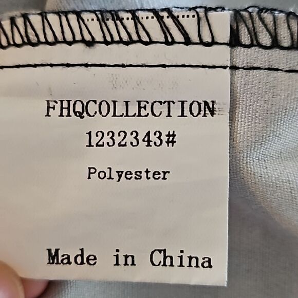 FHQ Collection Half Turtleneck 3/4 Sleeve Drop Shoulder Brown Checked Tunic XL - Picture 9 of 10